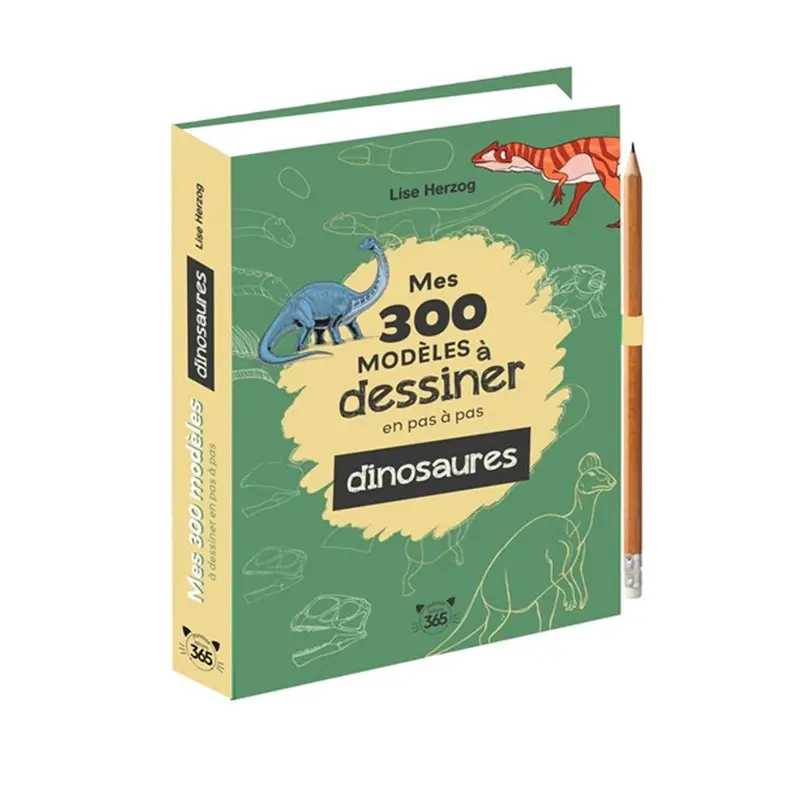 300 modle  dessiner en pas  pas: dinosaures - French Ed.