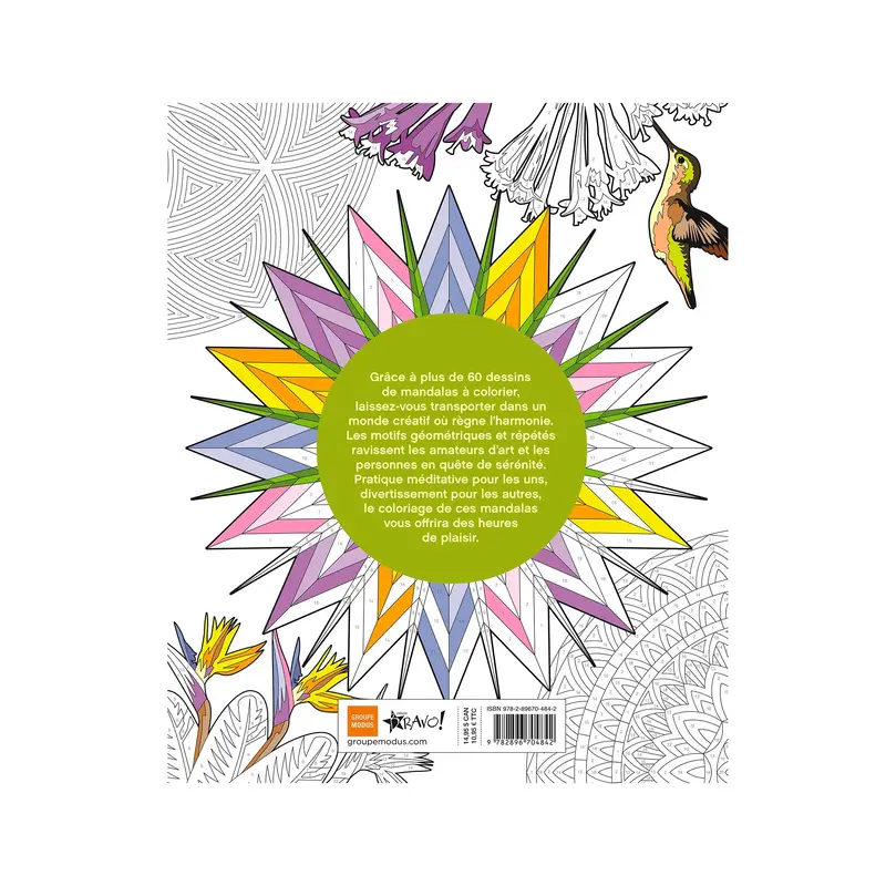 Coloriage par numros : Mandalas - French Ed.
