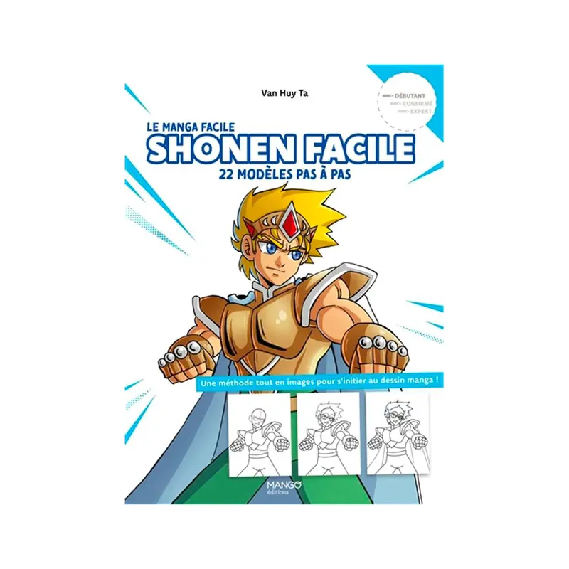 Manga Shonen facile: 22 modles pas  pas - French Ed.