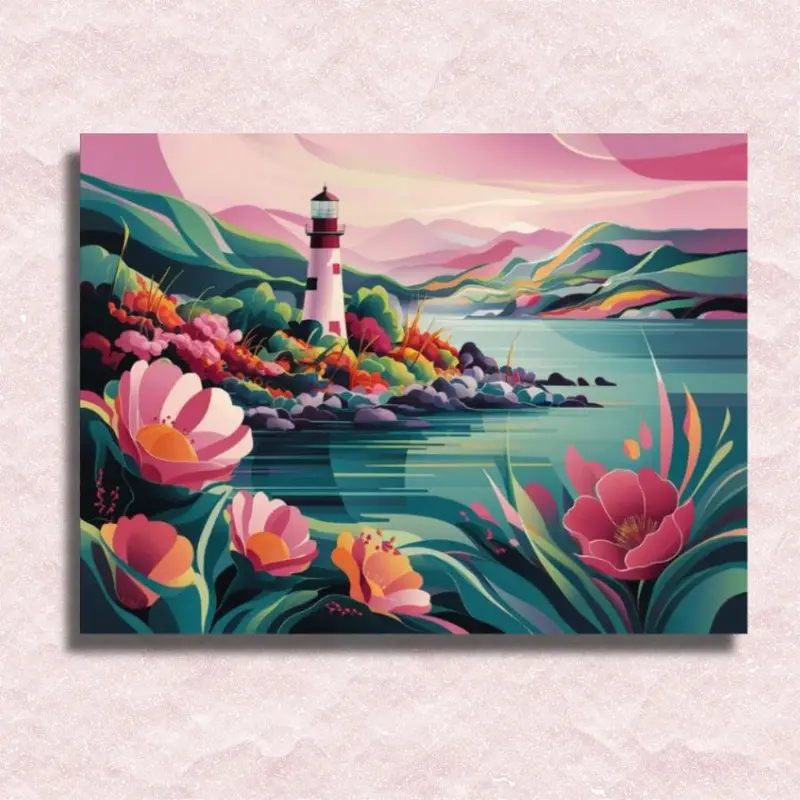 Peaceful Flowery Lighthouse