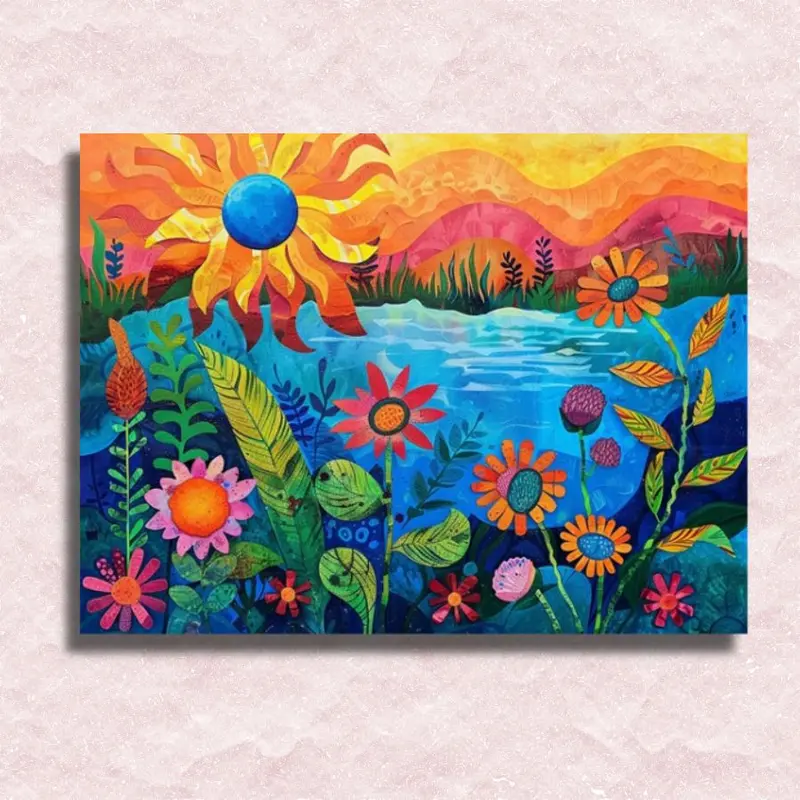 Whimsical Lake Scene