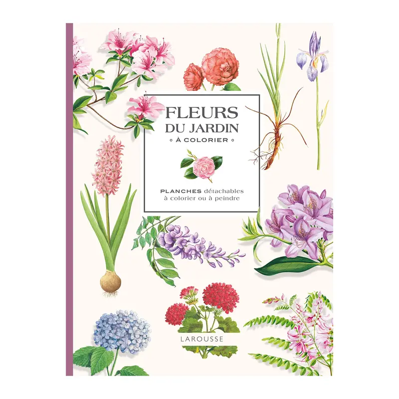Mes fleurs du jardin  colorier - French Ed.