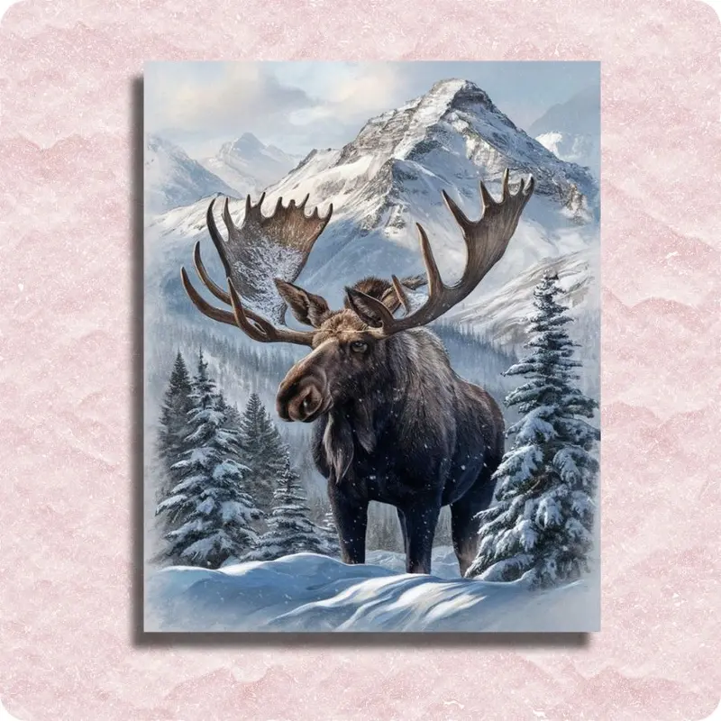 Snowy Moose
