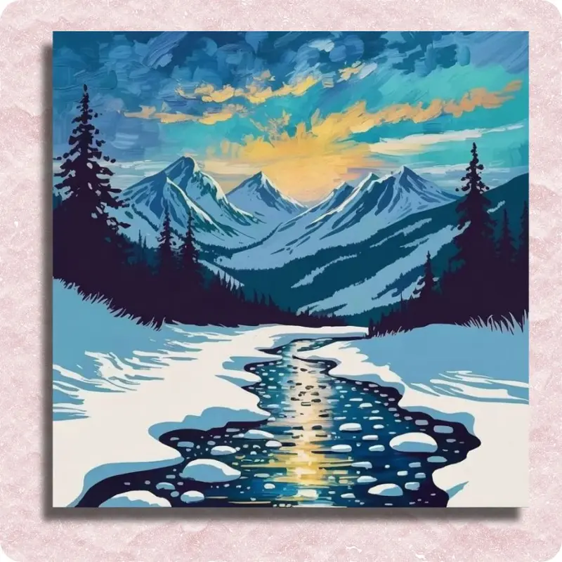 Snowy Mountain Stream