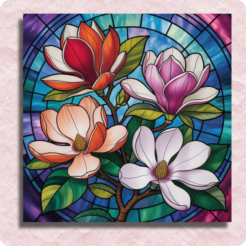 Stained Glass Magnolias