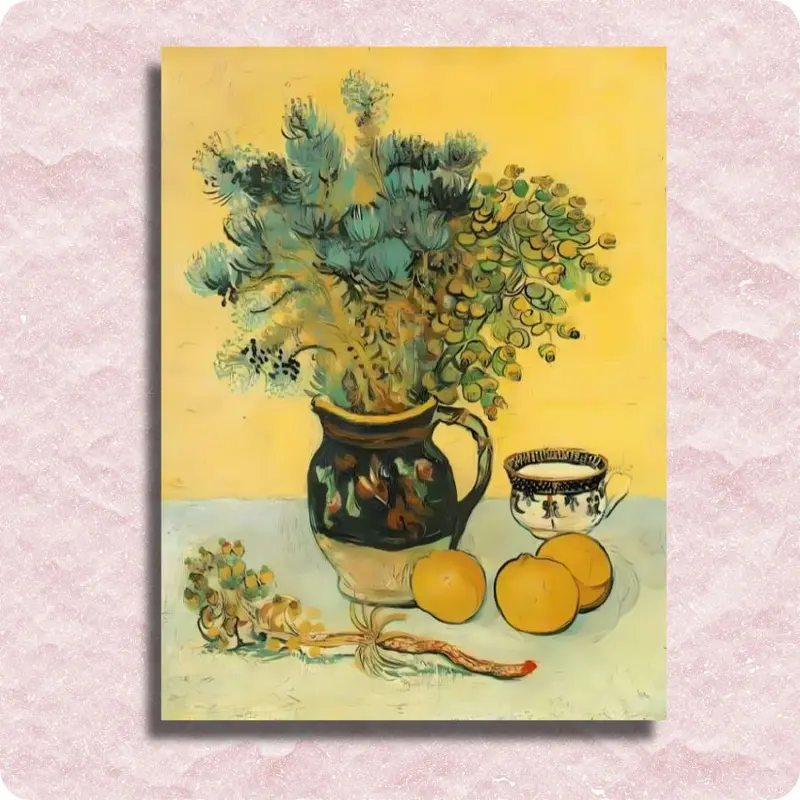 Van Gogh - Still Life Majolica Jug with Wildflowers