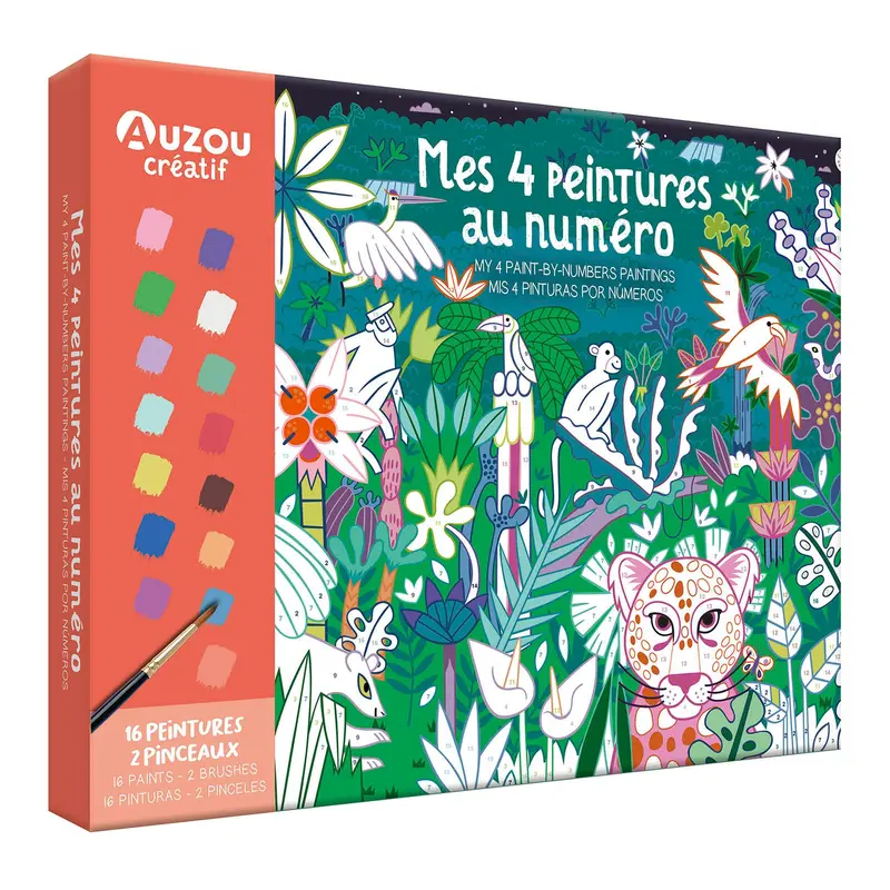 Mon coffret artiste 4 peintures  numros - French Ed.