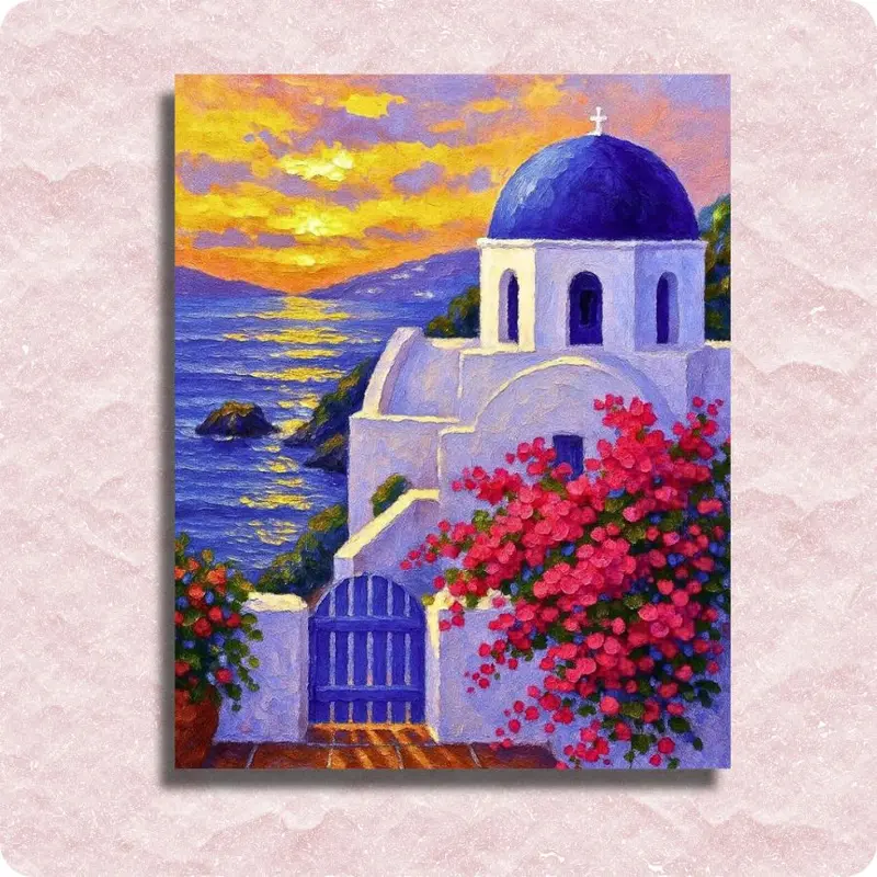 Santorini Paint by Numbers