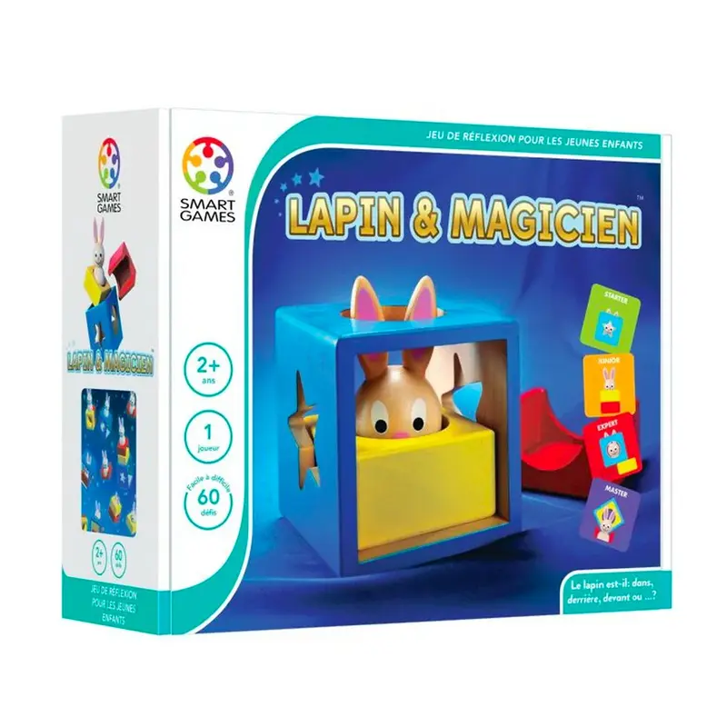 Bunny Boo 3D puzzle with wooden blocks
