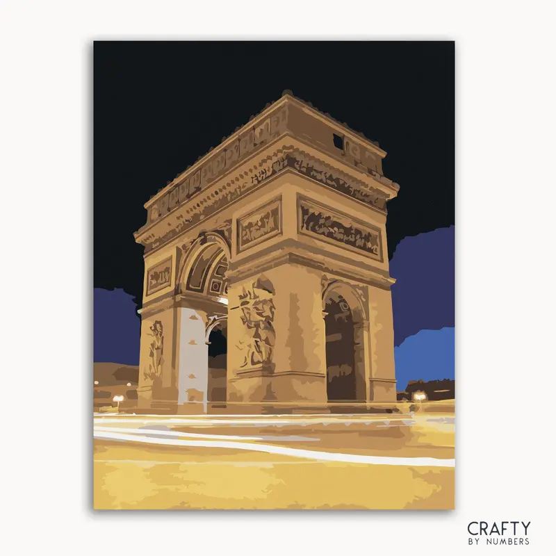 Night View Of Arc De Triomphe