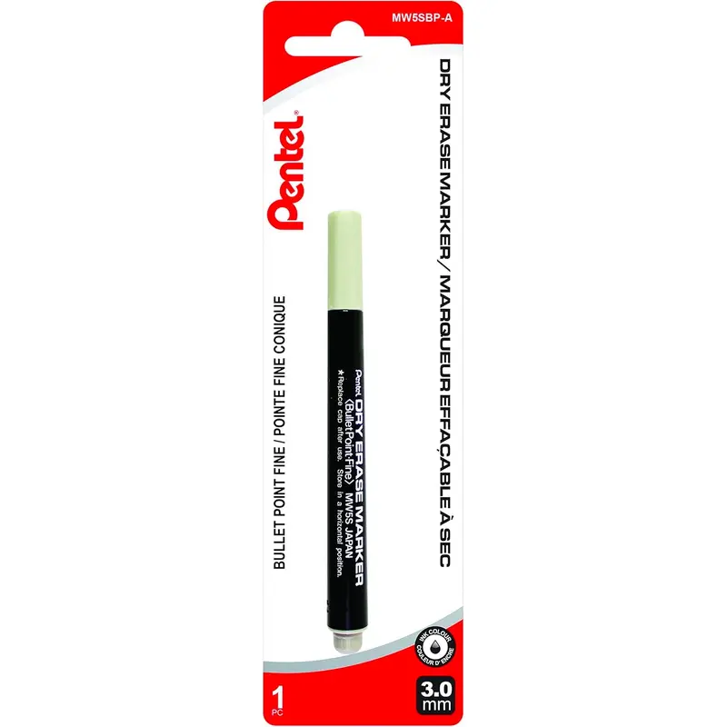 Pentel Dry Erase Marker - Black - 3.0mm