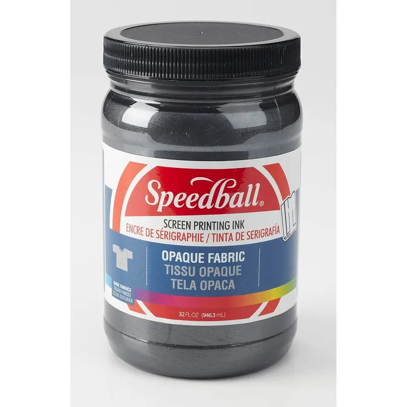 Speedball Opaque Fabric Ink - Black Pearl - 32 oz