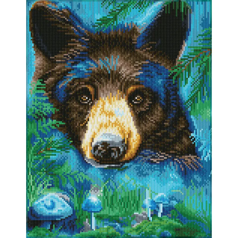 Diamond Dotz Kit - Moonlight Magic Black Bear