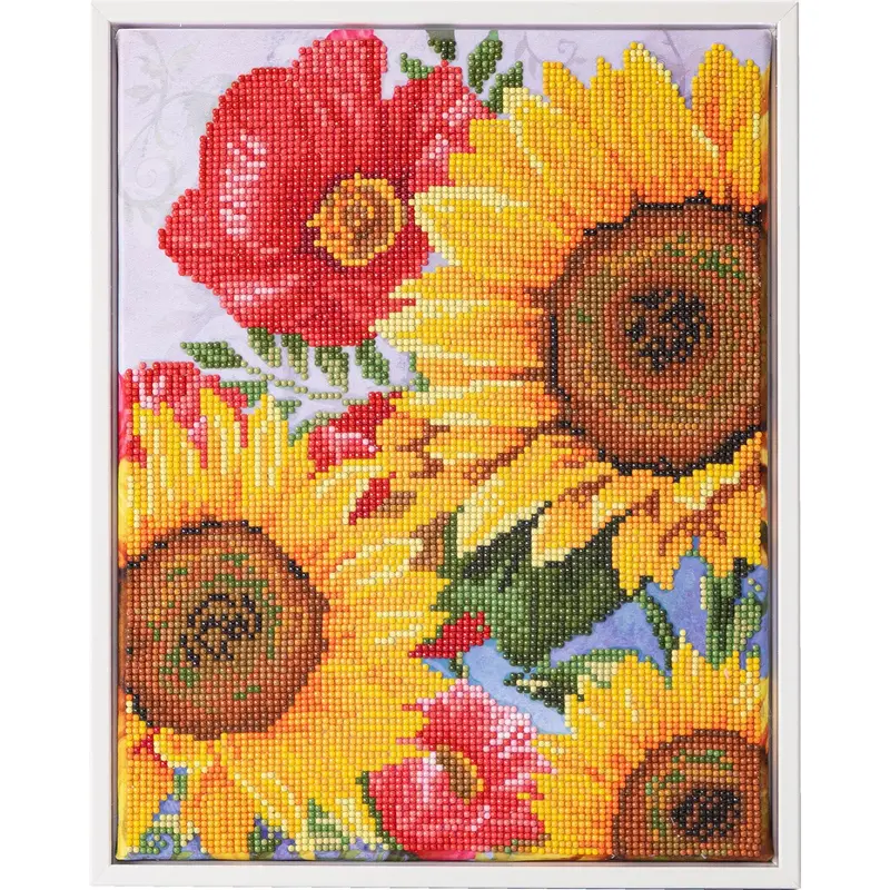 Diamond Dotz Kit - Poppies And Sunflowers