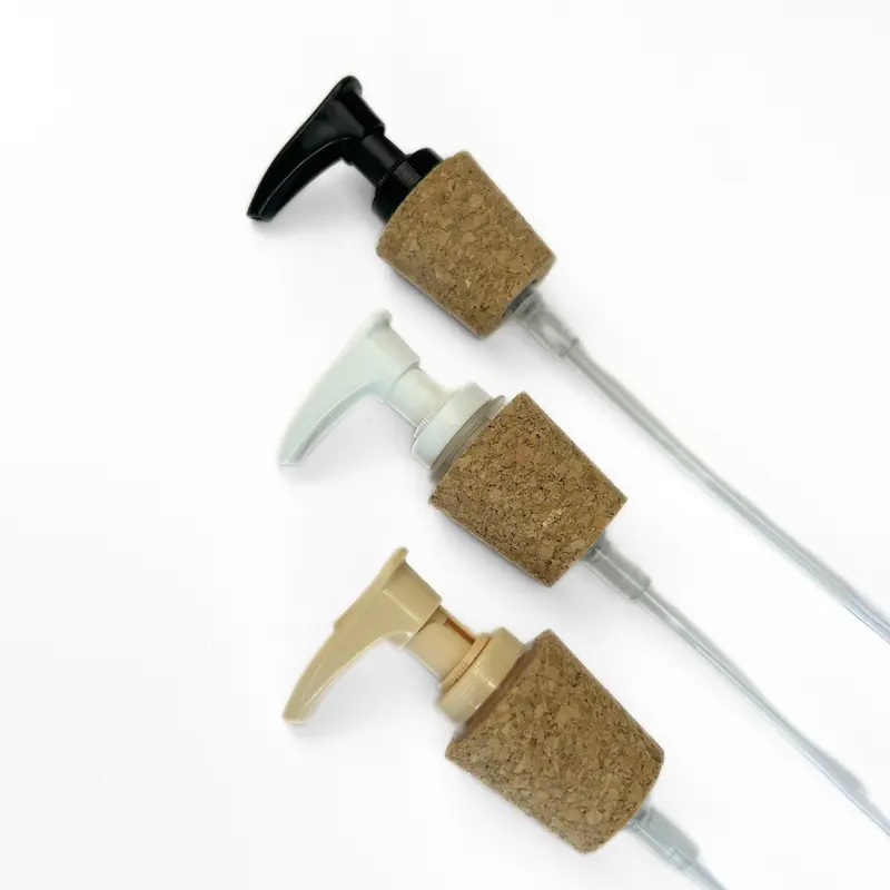 SOAP DISPENSER WITH CORK COLLAR