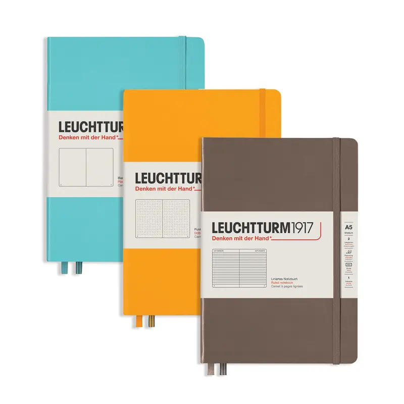 A5 Medium Notebook, 5.7  8.3 in (145 x 210 mm) - Hard Cover