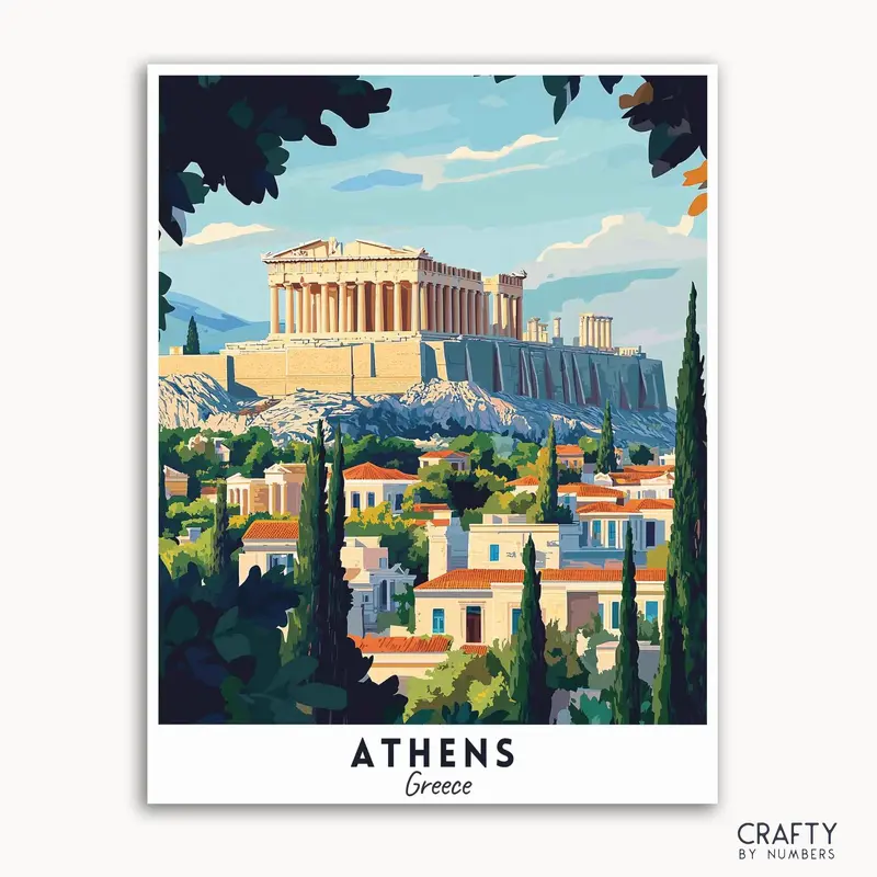 Athens Travel Poster