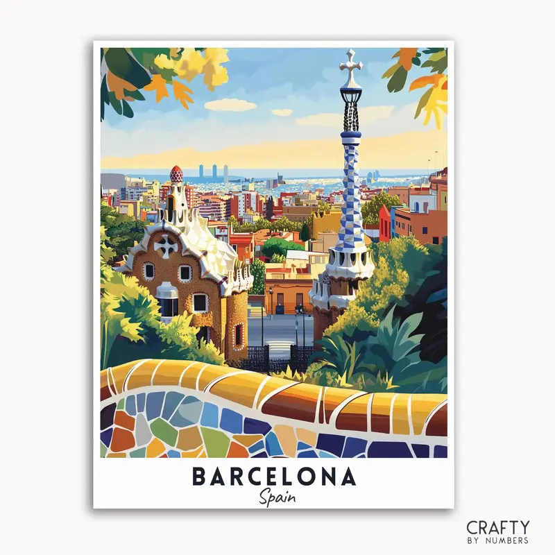 Barcelona Travel Poster