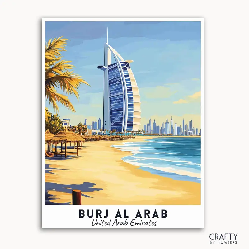 Burj Al Arab Travel Poster