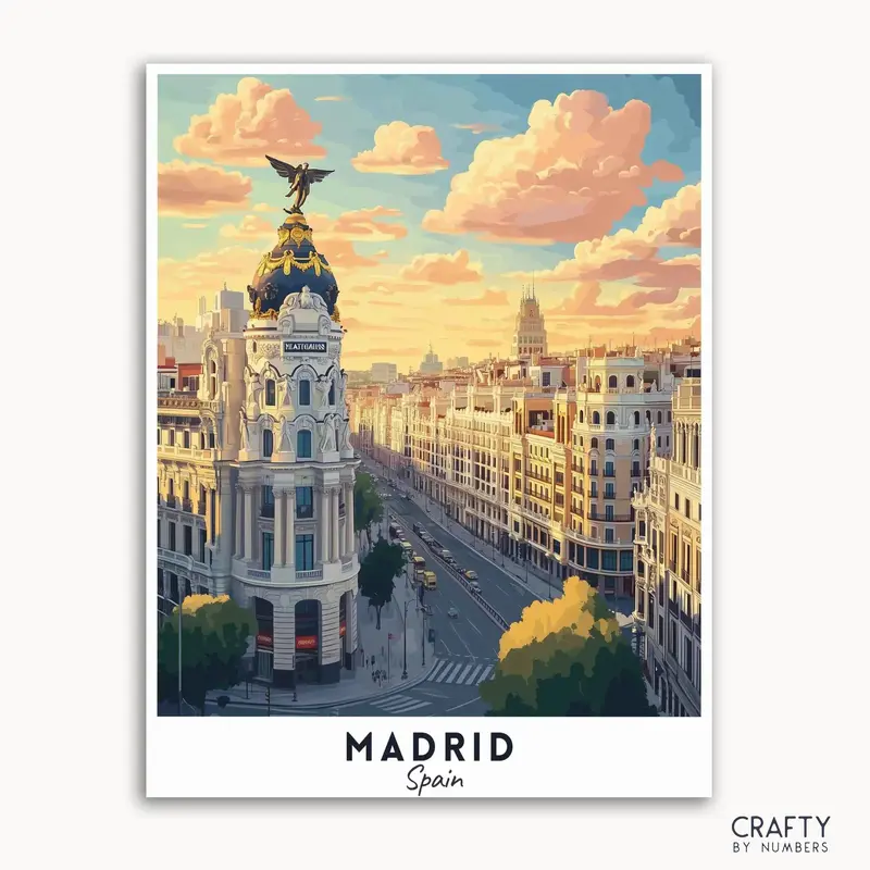 Madrid Travel Poster