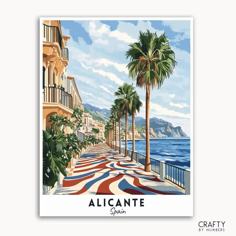 Alicante Travel Poster