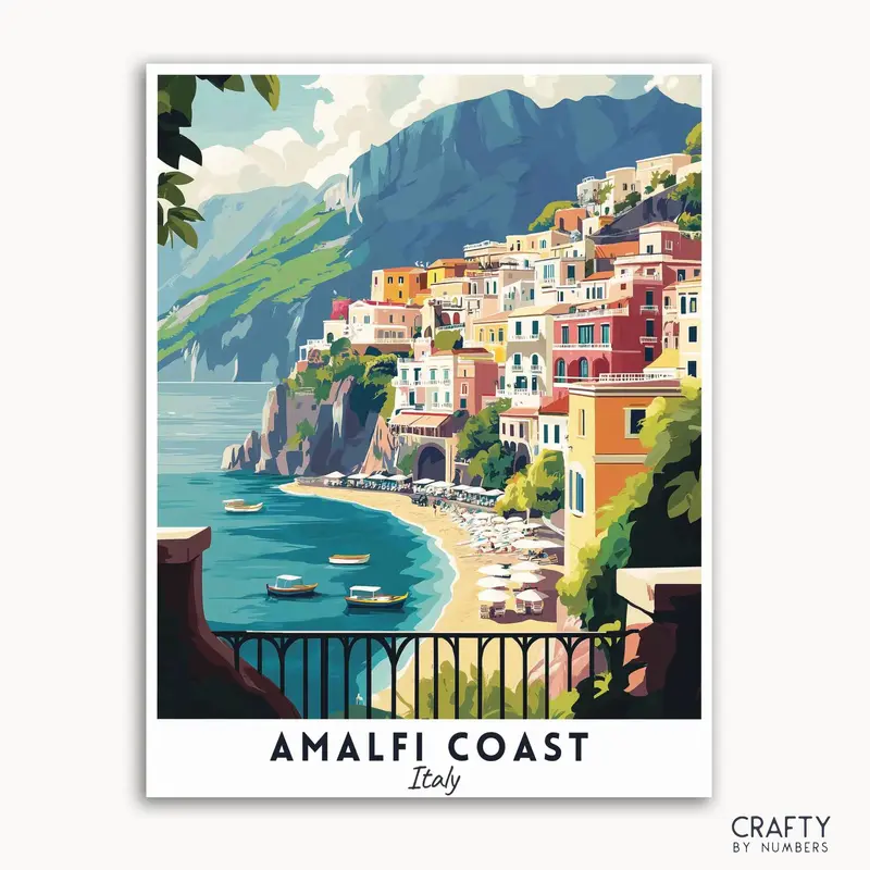 Amalfi Coast Travel Poster