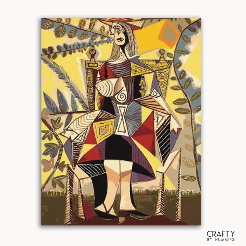 Kobieta Siedzca W Ogrodzie - Pablo Picasso