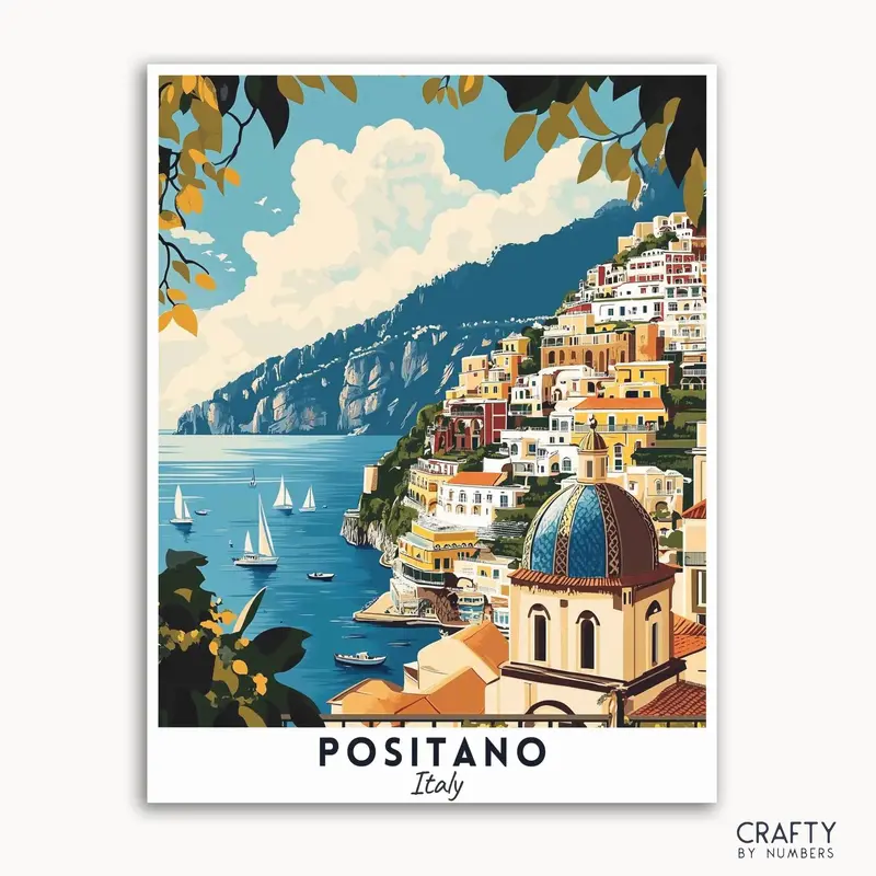 Positano Travel Poster