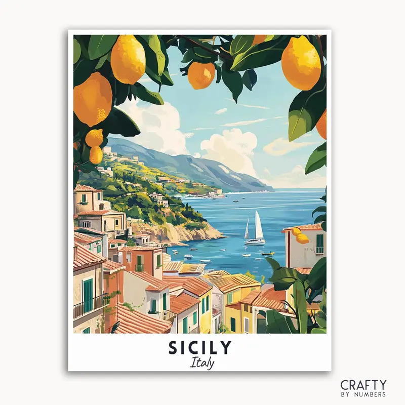 Sicily Travel Poster