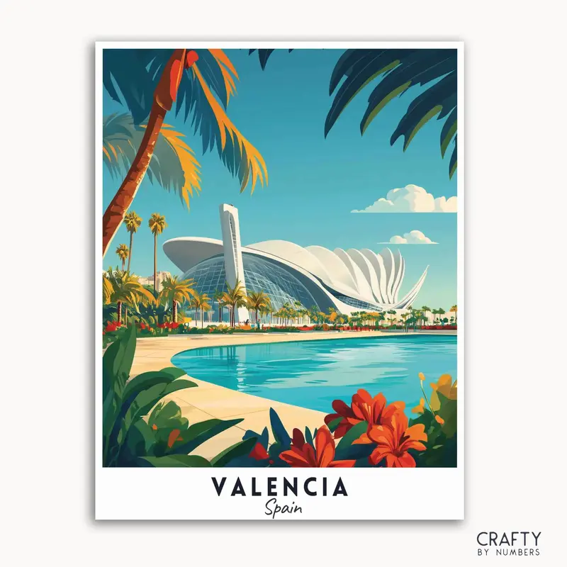 Valencia Travel Poster