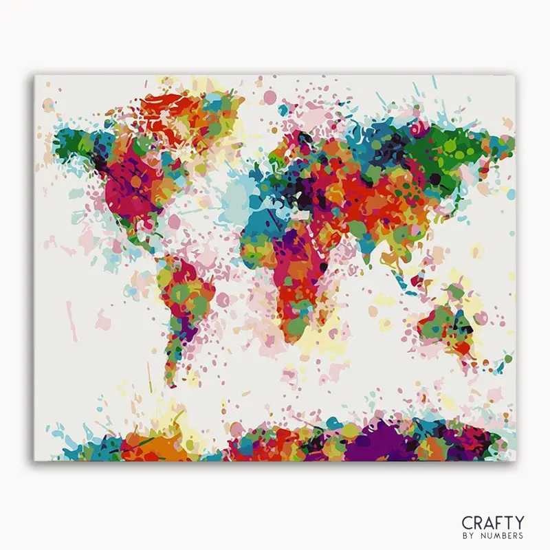 Colorful World Map