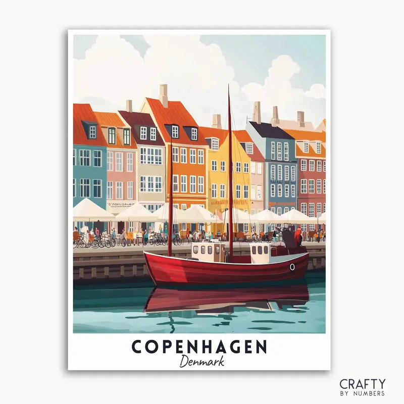 Copenhagen Travel Poster
