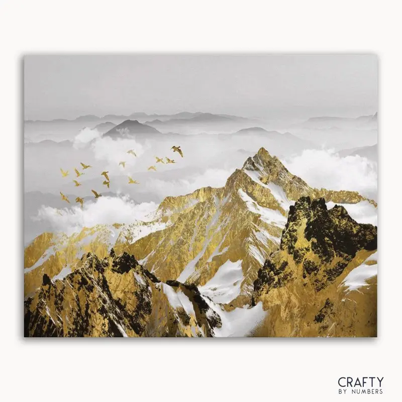 Golden Mountains Landscape