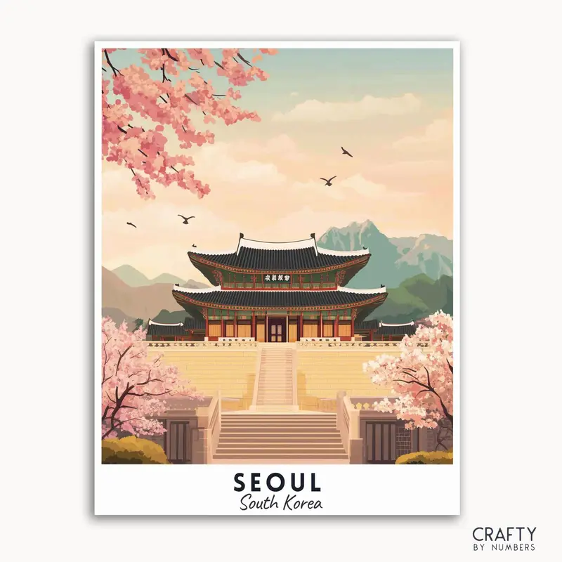 Seoul Travel Poster