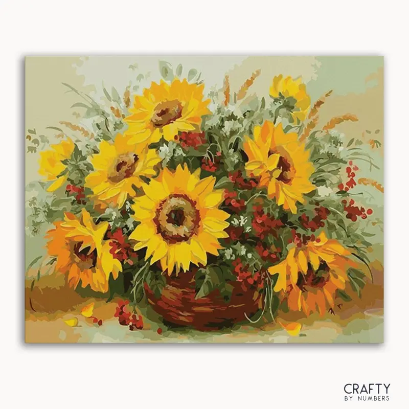 Sunflowers Oil Art