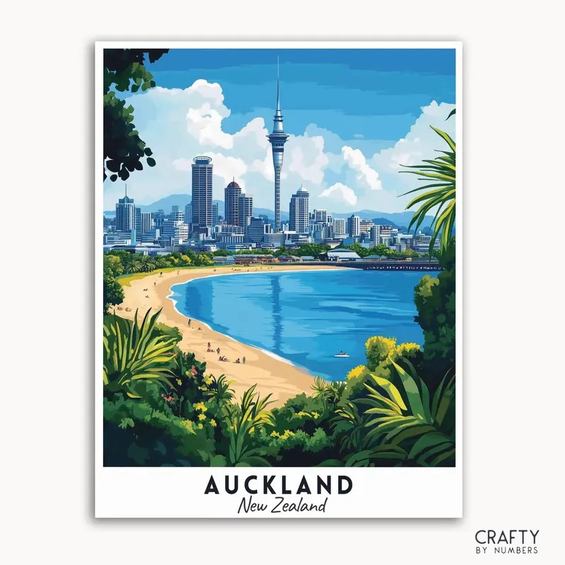 Auckland Travel Poster