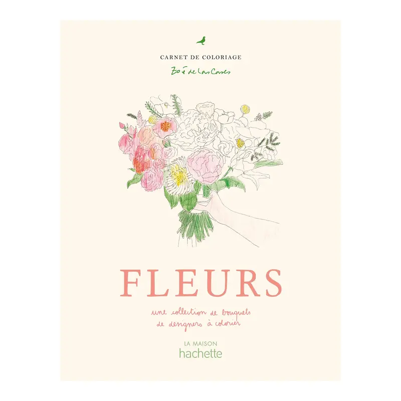 Carnet de coloriage : Fleurs - French Ed.
