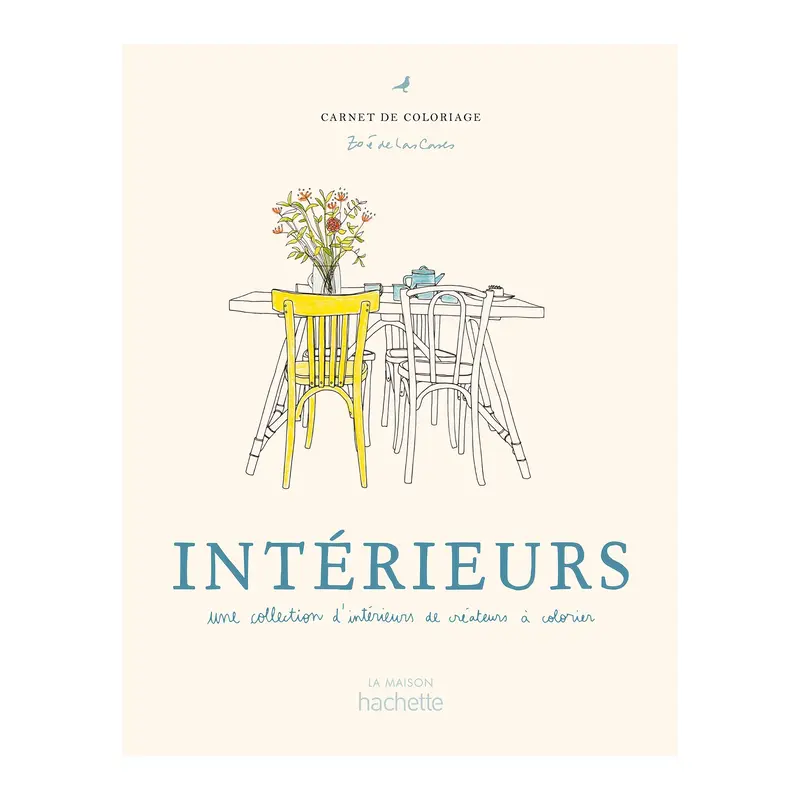Carnet de coloriage : Intrieurs - French Ed.