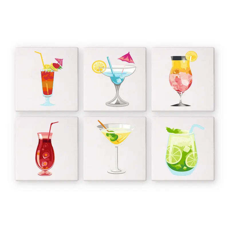 Cocktail Hour (Set of 6)- Paint by Number Cocktail