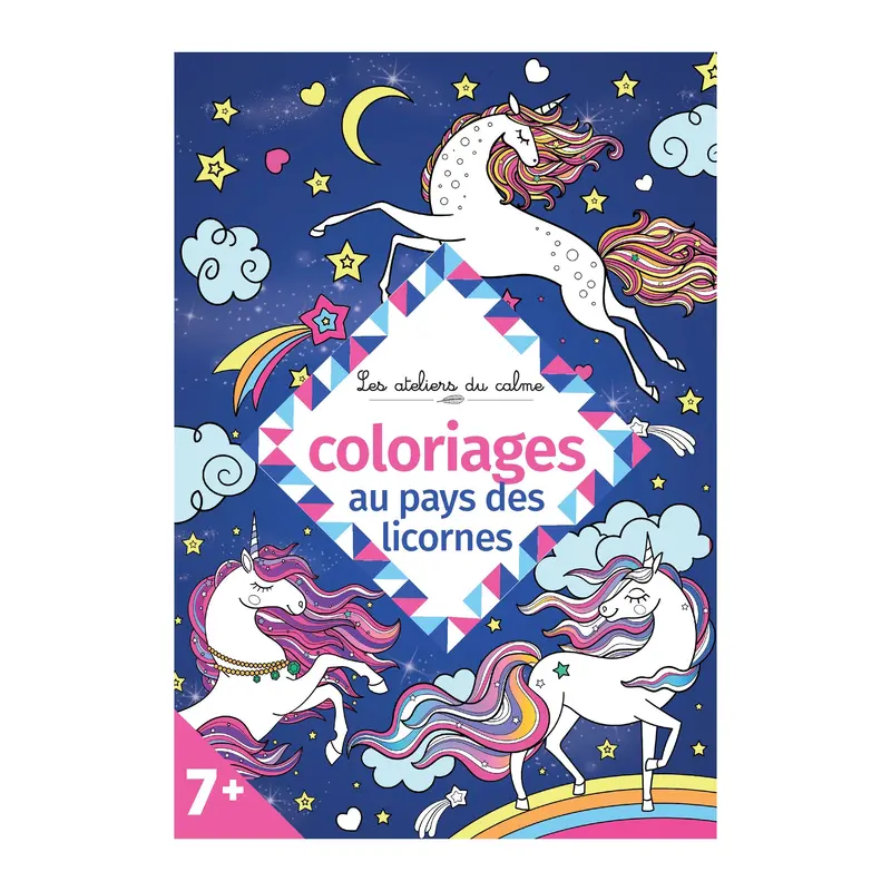 Coloriages : Au pays des licornes - French Ed.