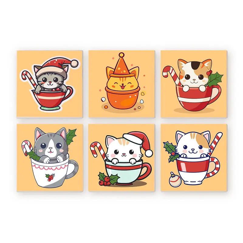 Cup of Cozy Cats (Set of 6)