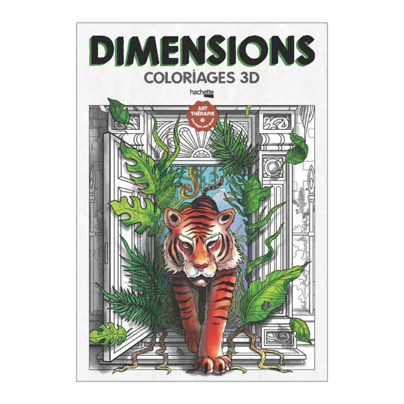 Dimensions : Coloriages 3D - French Ed.