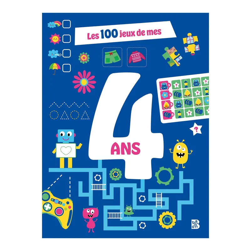 Les 100 jeux de mes 4 ans - French Ed.