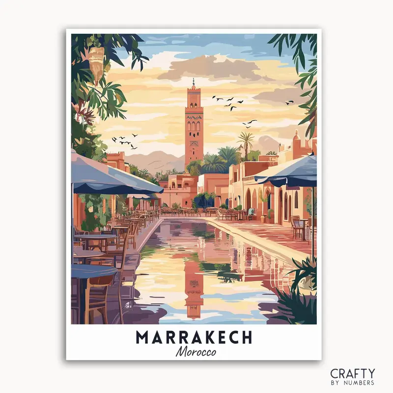 Marrakech Travel Poster