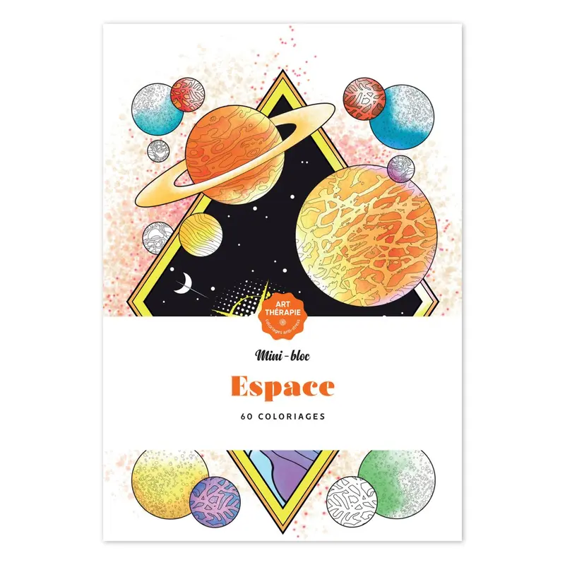 Mini bloc Art Thrapie : Espace - French Ed.