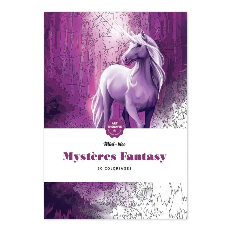 Mini bloc Art Thrapie : Mystres Fantasy - French Ed.