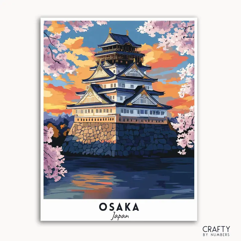 Osaka Travel Poster