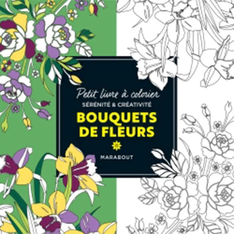 Petit livre  colorier : Bouquets de fleurs - French Ed.