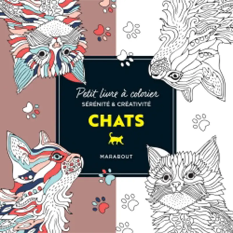 Petit livre  colorier : Chats - French Ed.