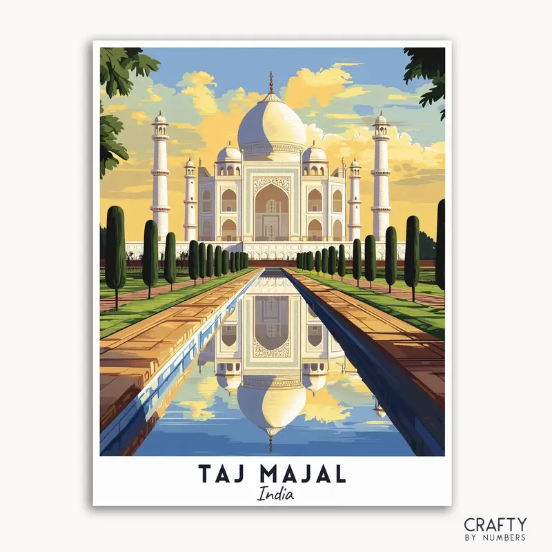 Taj Majal Travel Poster